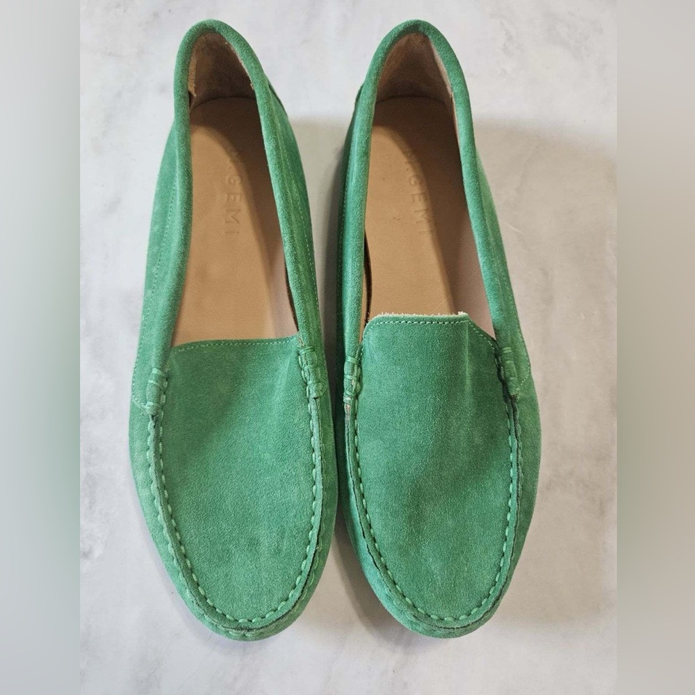 M. GEMI The Felize Suede Moccasin in Jewel Green.Excellent condition